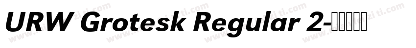 URW Grotesk Regular 2字体转换